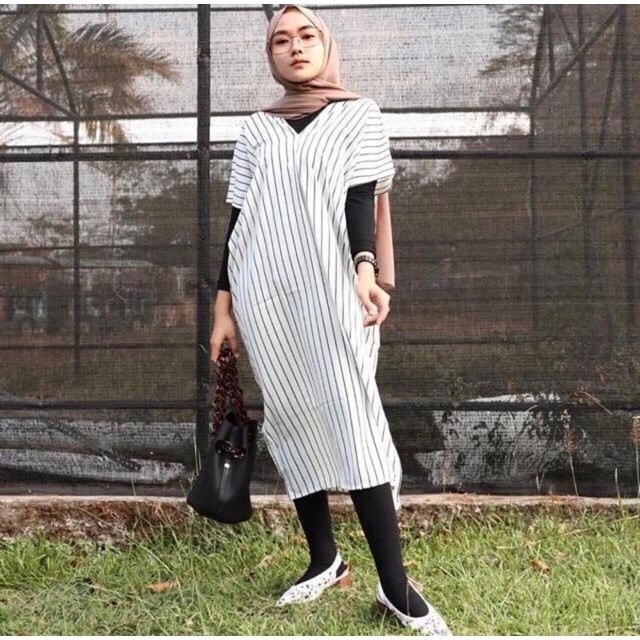 STRIPE VNECK TUNIK