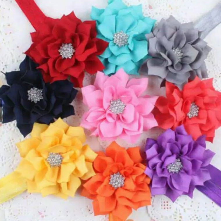 Bandana bayi Head Band BUNGA ikat Kepala Bayi Perempuan Headwrap Lucu hw Aksesoris headband wrap