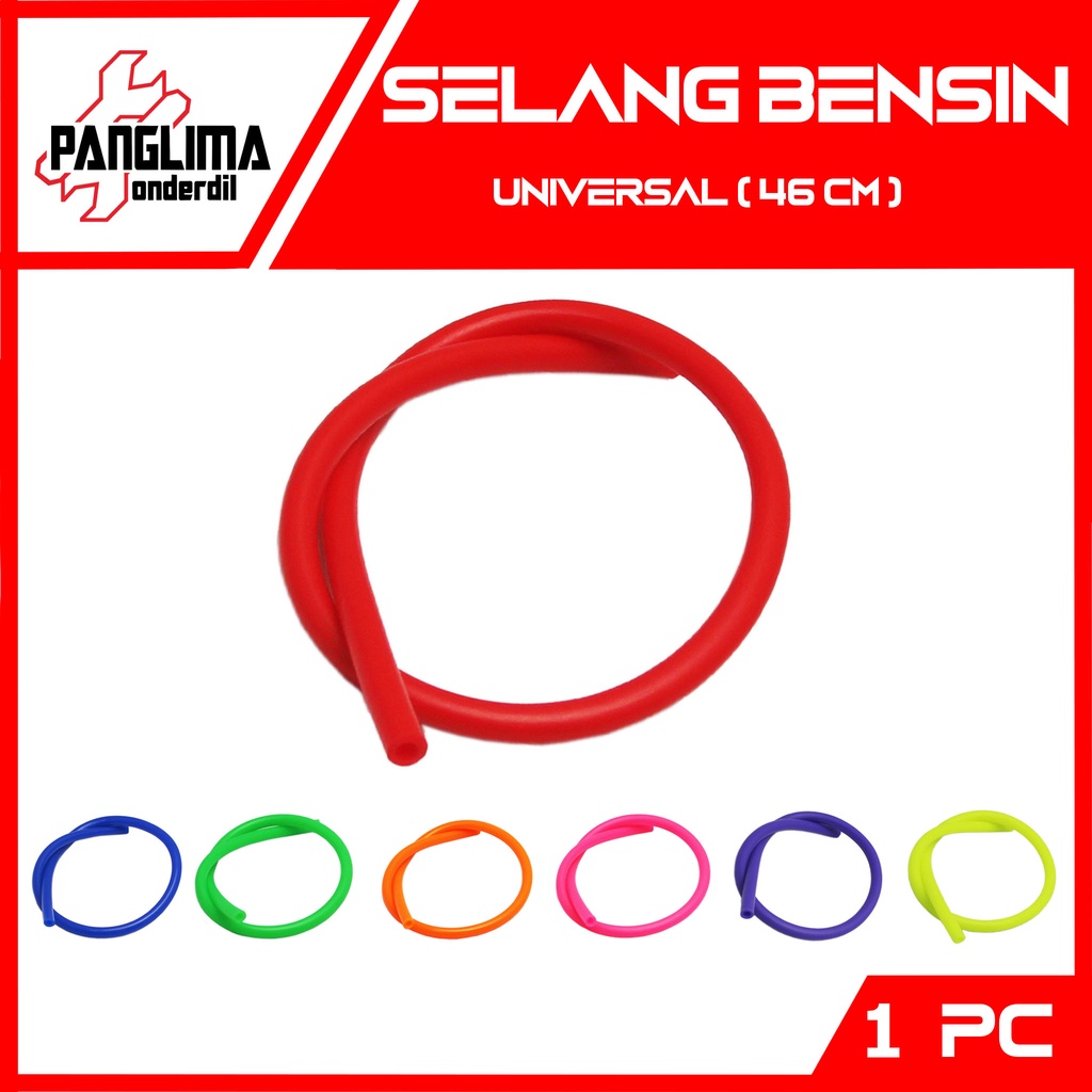 Selang Bensin Universal Motor Honda &amp; Ymh &amp; Szk &amp; Kwsk Warna Biru-Hijau-Merah-Pink-Orange-Kuning-Ungu Slang Bengsin-Minyak Bahan Bakar-BBM Motor