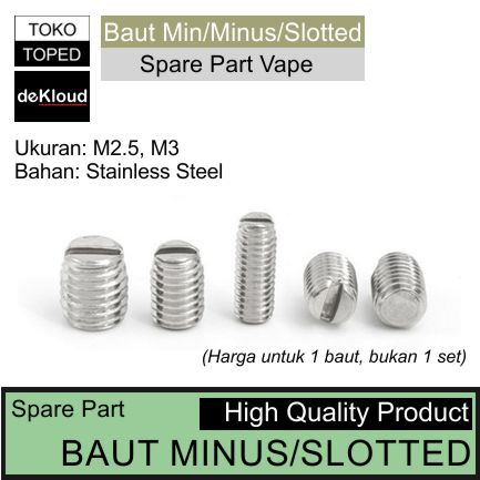 AN Baut SLOTTED - MINUS - MIN | M2 M2.5 M3 coil screw