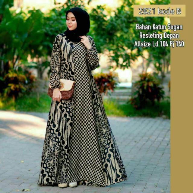 SNI GAMIS BATIK SRIWEDARI STANDART MEDIUM SUPER JUMBO LD105 - 120 CM BUMIL/BUSUI KATUN SOGAN GENES