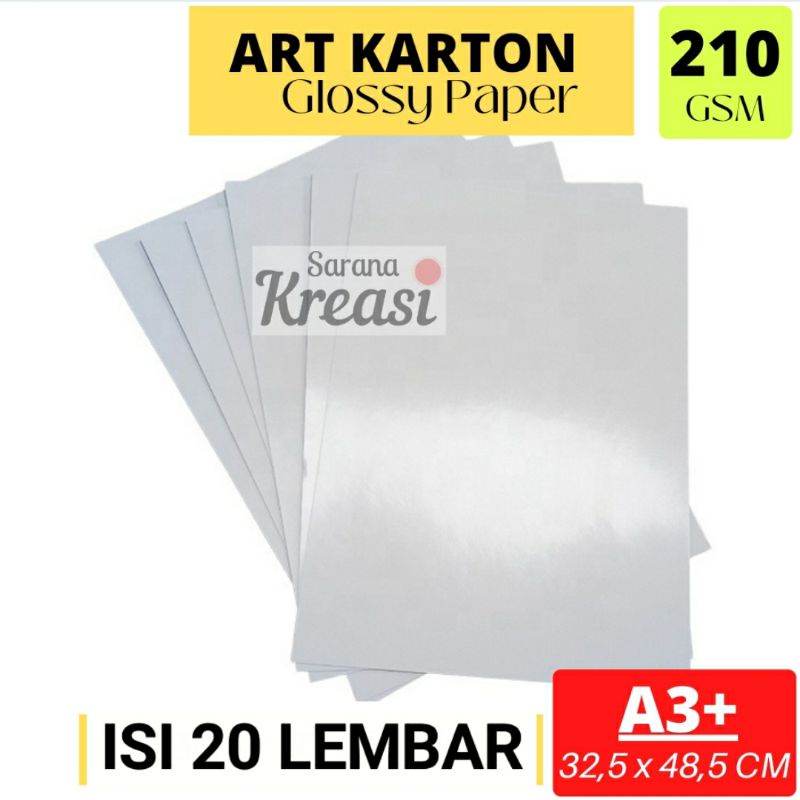 

Kertas Glossy Art karton 210g A3+ | Kertas Cetak Undangan brosur