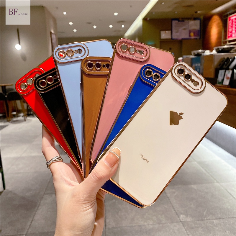 Soft Case Pelindung Lensa Kamera 6d Electroplating Bahan Silikon Untuk Iphone 11 12 Pro Max 12mini