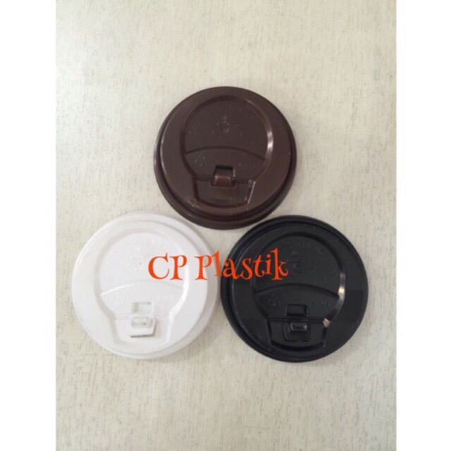 Lid Paper Cup Hot | Tutup Gelas Kertas Uk. 12/14/16/22 oz (isi +/- 50 pcs)