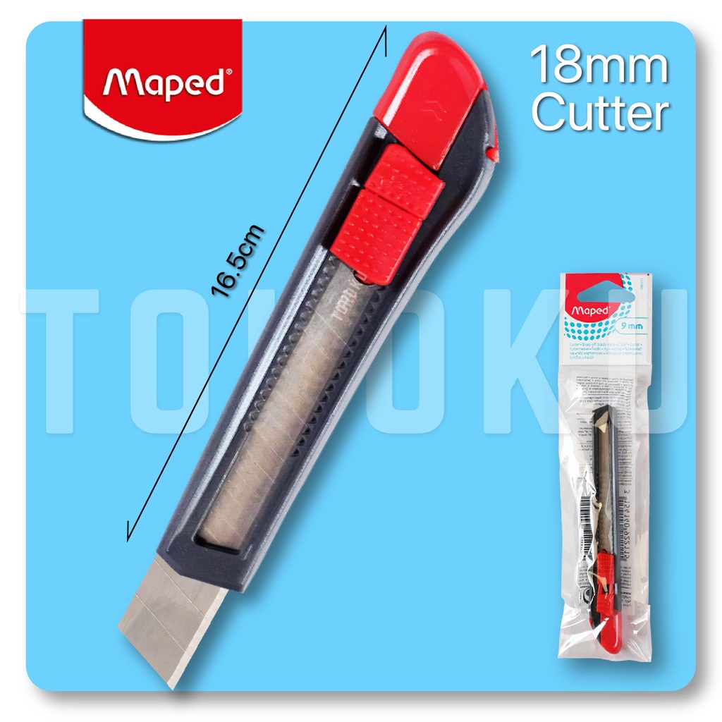 

Maped Cutter Besar Tajam 18mm- Plastic Hilt