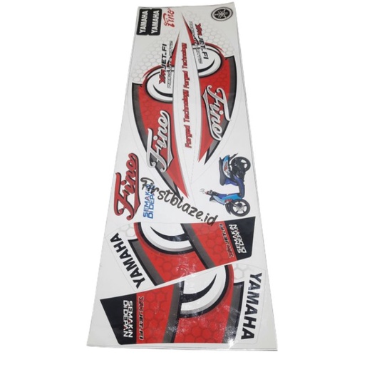 STICKER STRIPING VARIASI FINO MERAH 1SET STICKER DECAL FINO LIST BODY FINO #STICKERMURAH