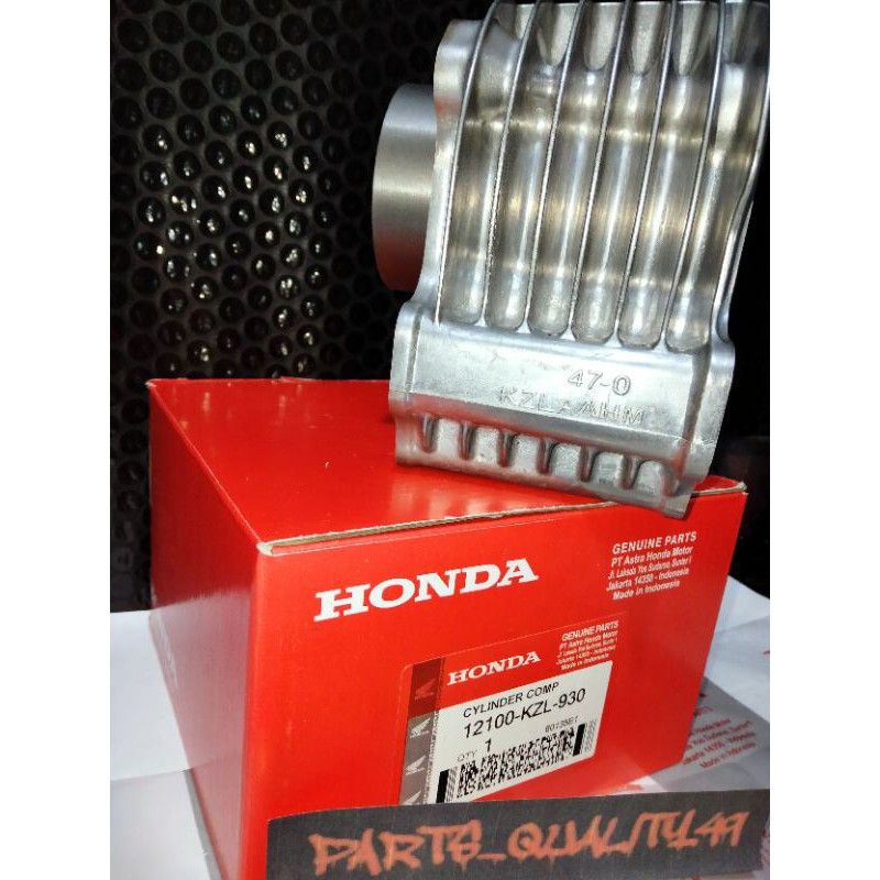 Blok seher Honda komplit beat fi Scoopy fi spacy fi(stater kasar) KZL piston ring as lengkap