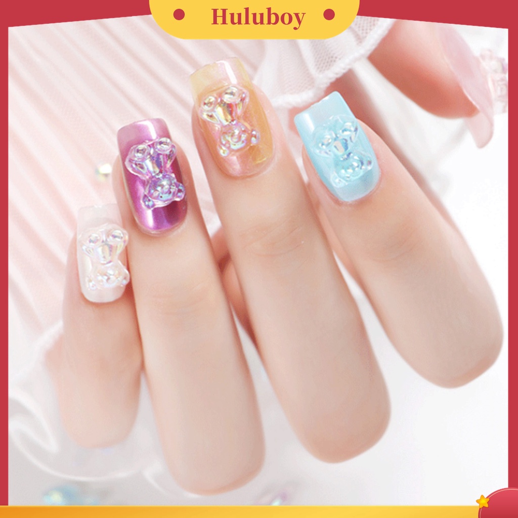 Huluboy Huluboy♡ 50 Pcs Berlian Imitasi 3D Multifungsi Bahan Resin Untuk Dekorasi Nail Art