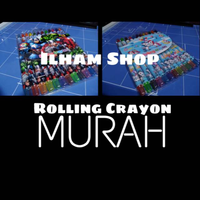 

Rolling Crayon Murah 12 warna