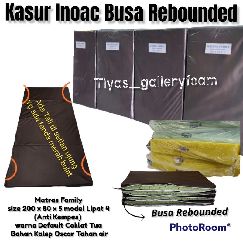Kasur lipat Inoac rebounded - Matras Family Inoac Rebounded + kalep anti air
