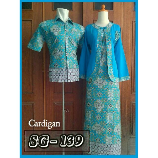 Sarimbit Dress Batik Katun Primisima Lebaran Pesta Kondangan