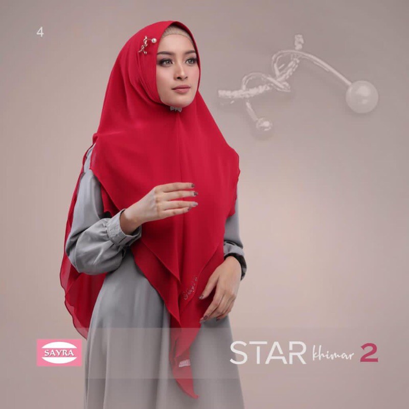 Khimar Star 2 | Khimar Lancip | Khimar segi 3 | Sayra Hijab | Khimar