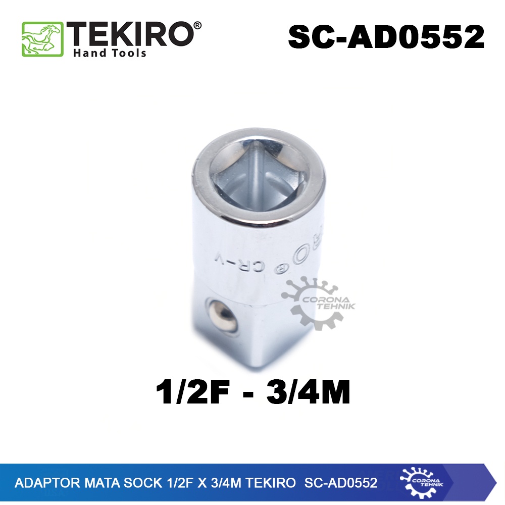 Tekiro SC-AD0552 - Adaptor Mata Sock 1/2F x 3/4M