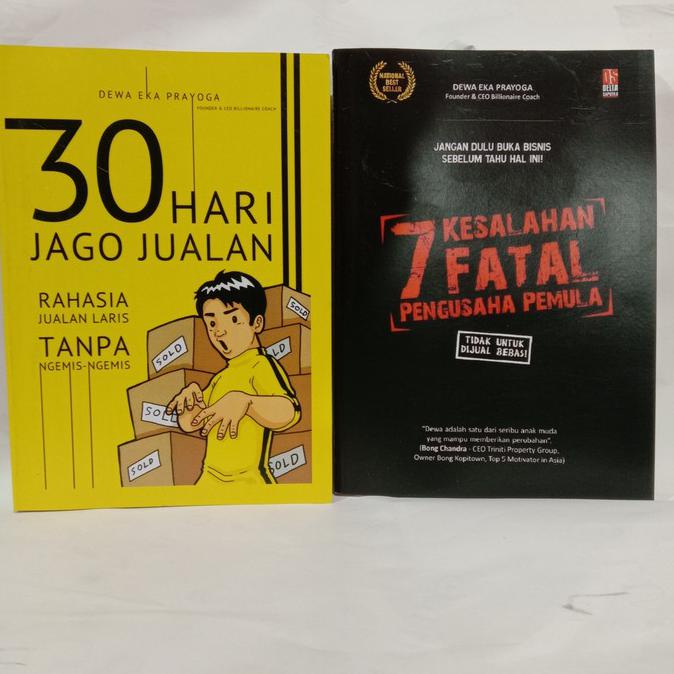 

paket 2 buku. 30 hari jago jualan dan 7 kesalahan fatal pengsha pemula - Best Seller