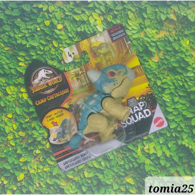 Jurassic World Mattel Snap Squad Ankylosaurus Bumpy Ankylosaurus Rugos