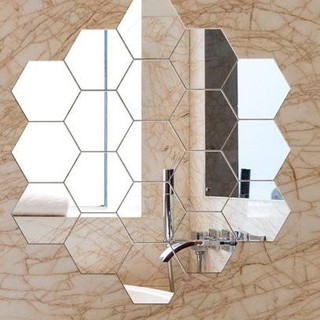 Paling Laris 12 PCS BESAR CERMIN KACA HEXAGONAL MIRROR Paling Laris 12 PCS BESAR CERMIN KACA HEXAGONAL MIRROR