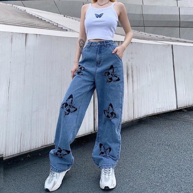 

Painted Jeans Lukis Butterfly kupu-kupu