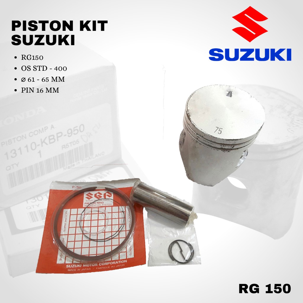 Seher Piston kit RG gama 150 pin 16 os std-400 suzuki