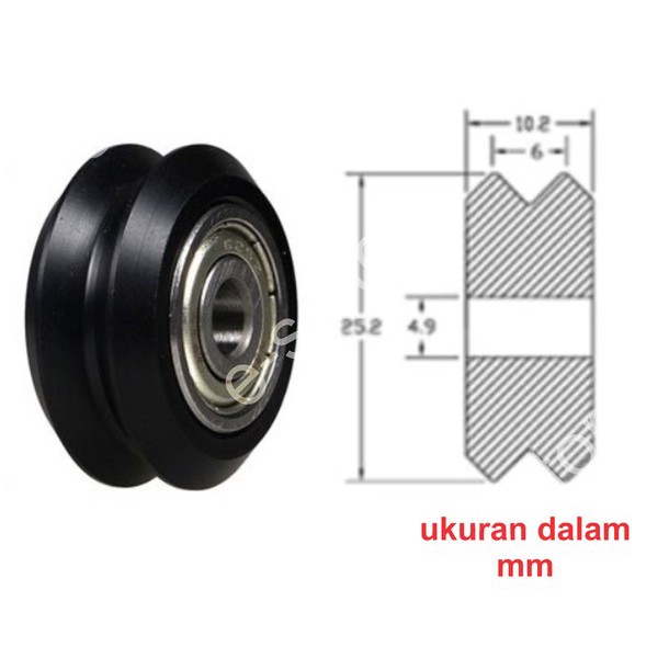 OpenBuilds CNC V Slot POM Delrin V Wheel W Type With 625zz bearing 5mm