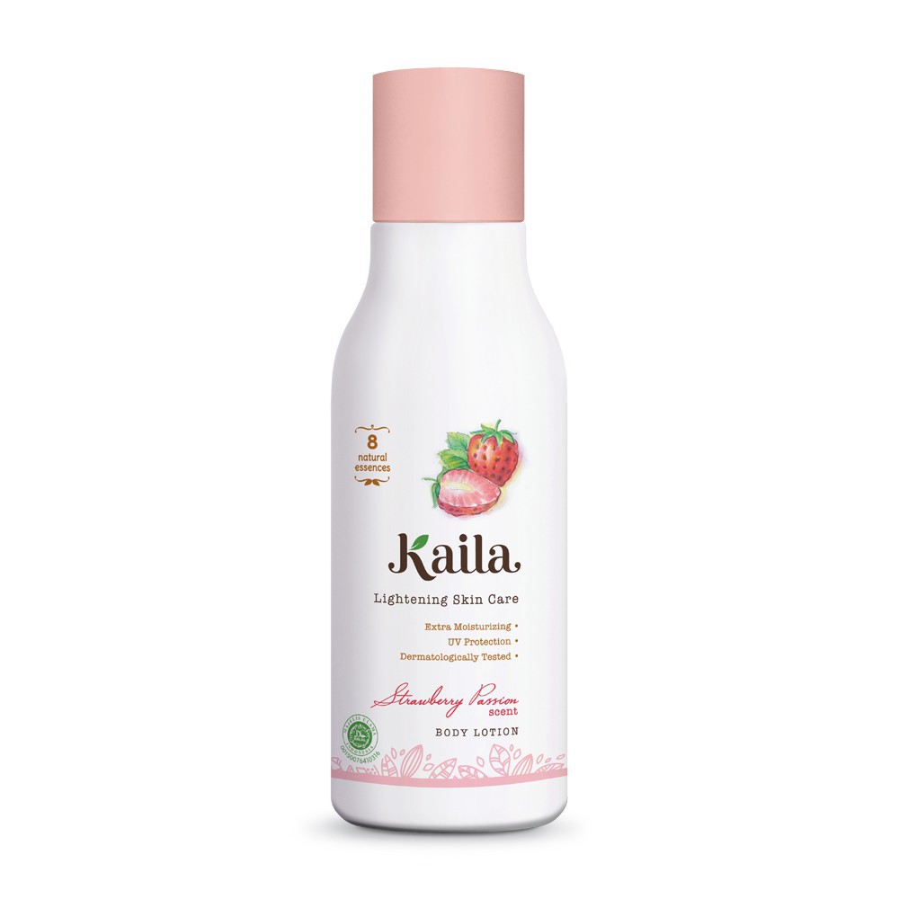 kaila lightening skin care body lotion #melon / #strawberry fantasy scent 100ml