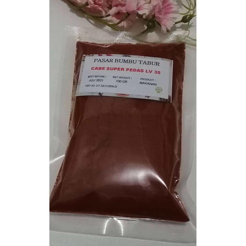 

CABE SUPER PEDAS (LEVEL 35) 100 GR BUBUK TABUR