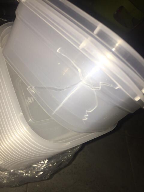 Thinwall 600 Ml Sq Kotak Plastik Isi 50