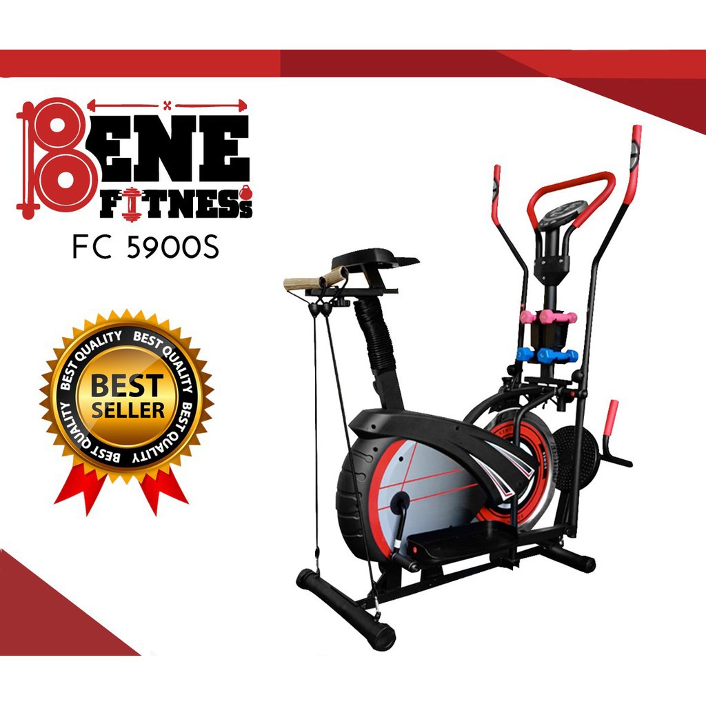 Alat fitness FC 4900S 5fungsi Sepeda statis ORBITREK