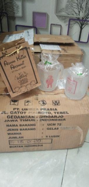 Souvernir Gelas Gagang Isi 50