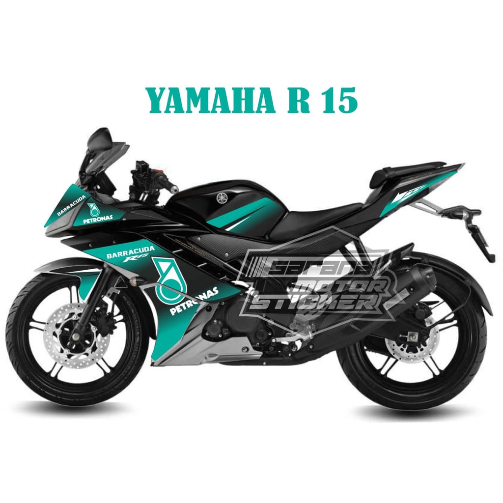 STIKER STRIPING VARIASI YAMAHA R15 V2 PETRONAS