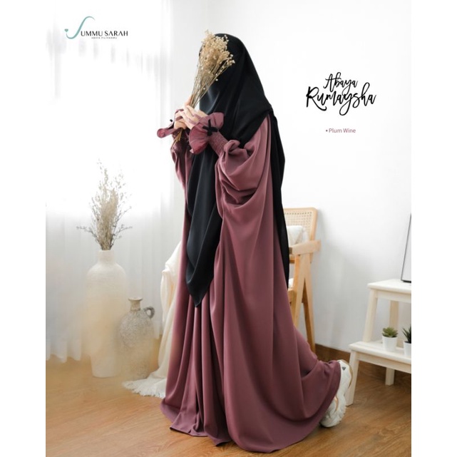 Ummu Sarah - Abaya Rumaysha by Ummu Sarah Abaya Bahan New Fortaleza ( Hanya abaya Saja)