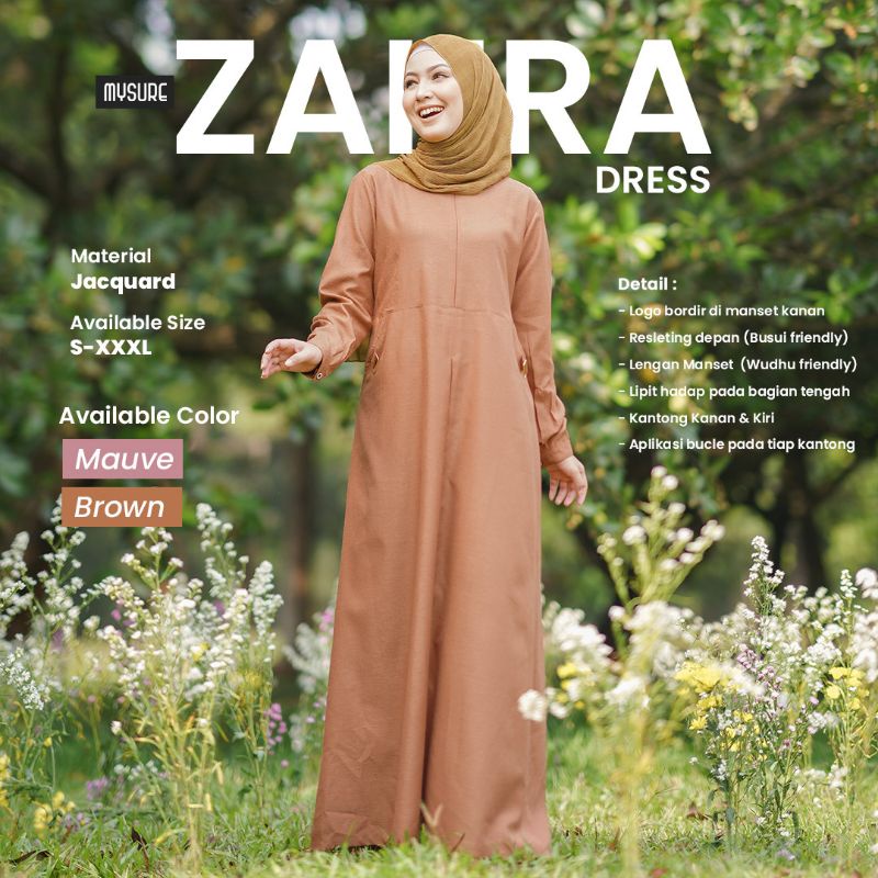 Zahra dress MYSURE / Gamis muslimah / Gamis MYSURE / Gamis sale