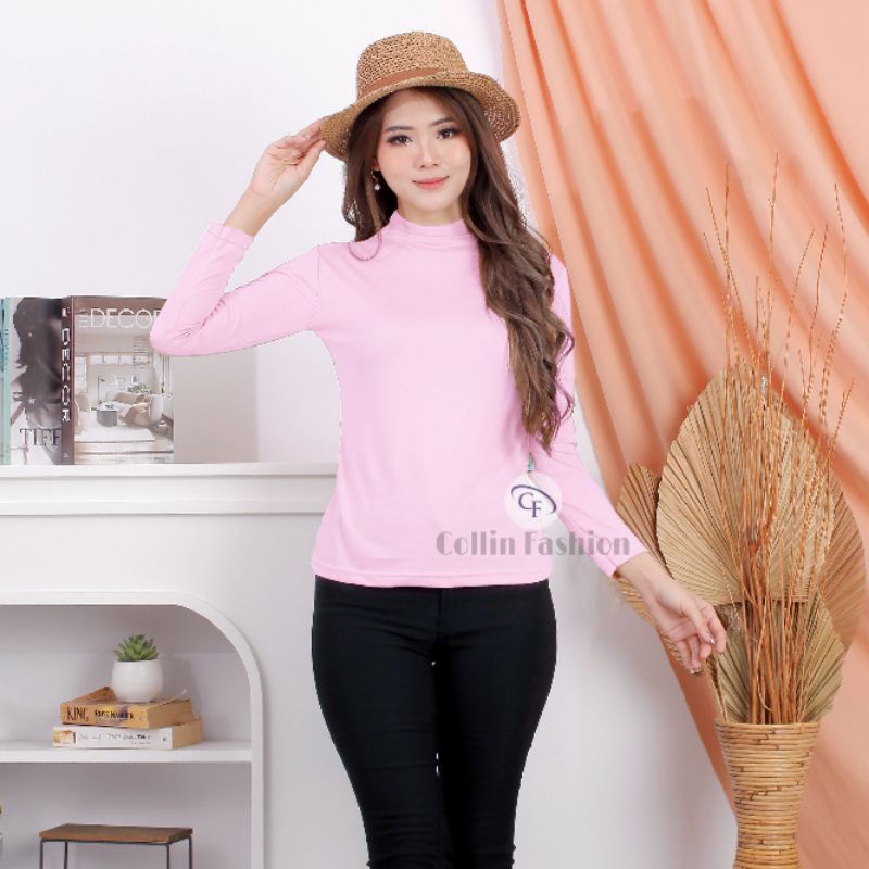 Manset Turtle Neck Lengan Panjang Soft HYG