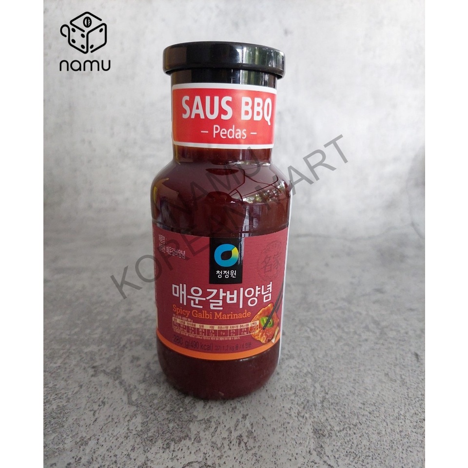 Chung Jung One - Spicy Galbi Marinade Sauce 280gr / Bumbu Pedas Korea / Saus BBQ Pedas