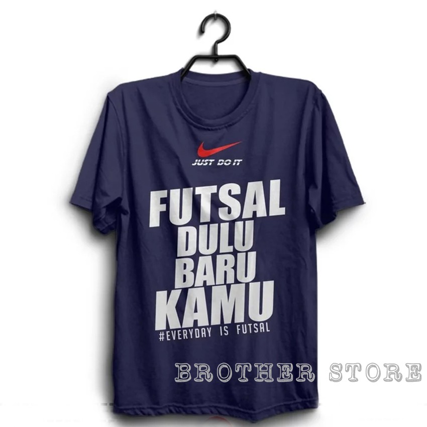 Kaos Distro Futsal Dulu White Premium