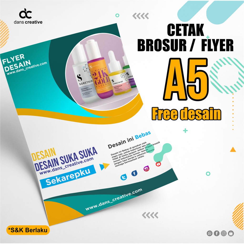 BROSUR A5 | CETAK FLYER | CETAK BROSUR FREE DESAIN