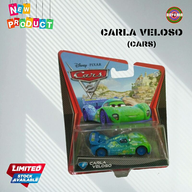 Carla Veloso (Cars Movie) - Miniatur Mobil Mainan / Diecast Mattel
