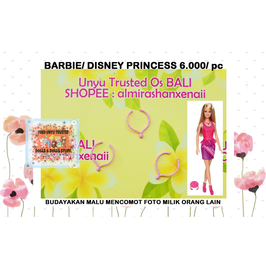 (K.A.L.U.N.G)Boneka Barbie Mattel/Barbie Doll/Licca/Monster High/Blythe (ORIGINAL) - BABYPINK J13