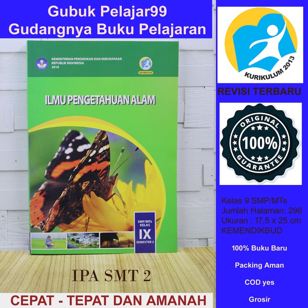 Buku Siswa IPA Kelas 9 Semester 2 SMP KEMENDIKBUD Revisi Terbaru