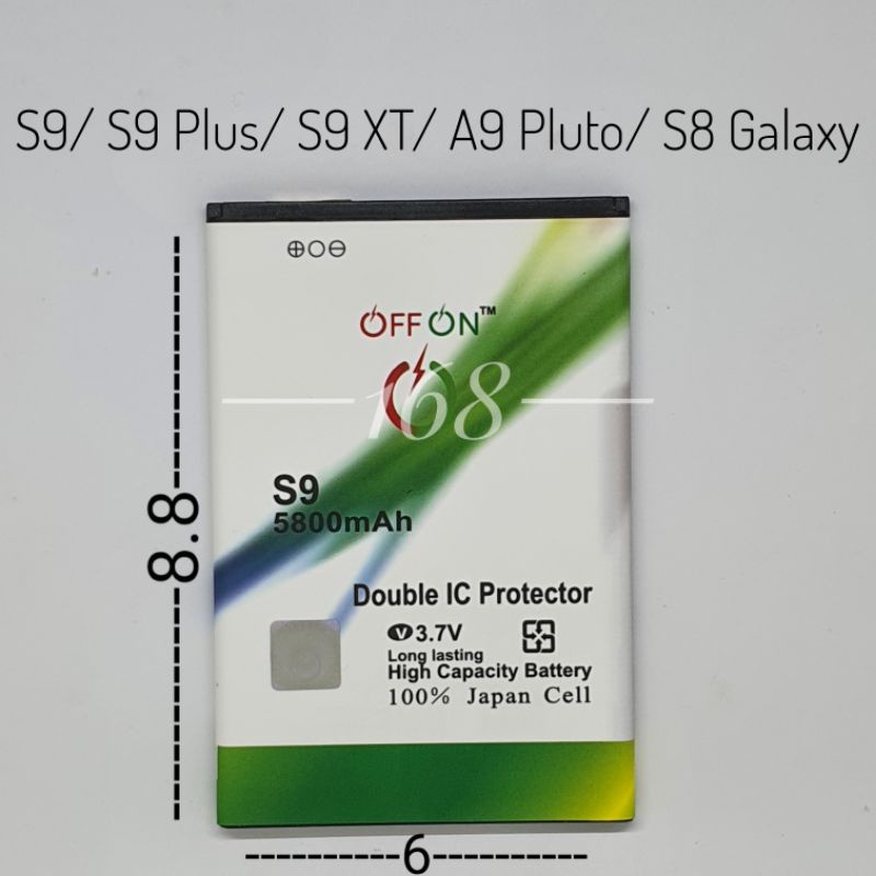 Baterai Batre Double IC Maxtron S9 Plus S9 XT A9 Pluto Batere Maxtron S8 Galaxy Battery