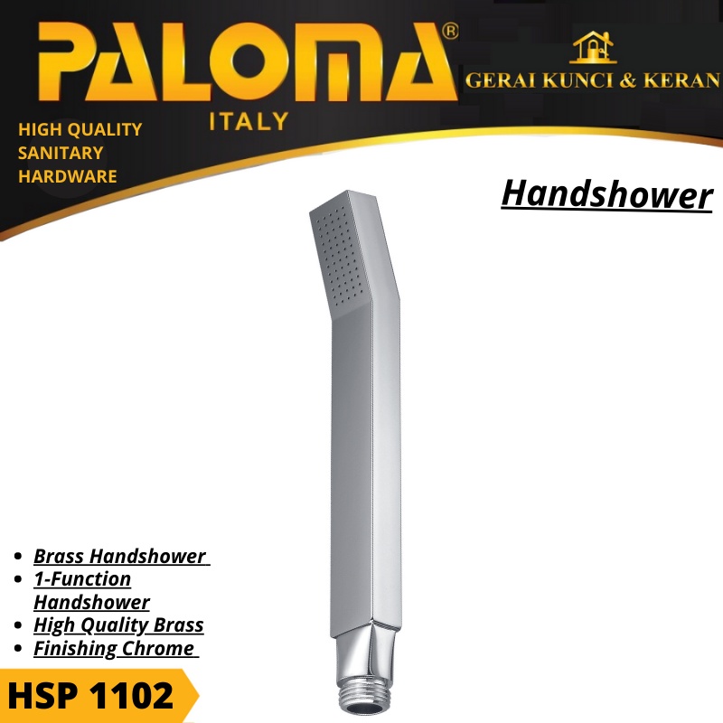 HAND SHOWER PALOMA HSP 1102 BRASS SHOWER GENGGAM PALOMA CHROME