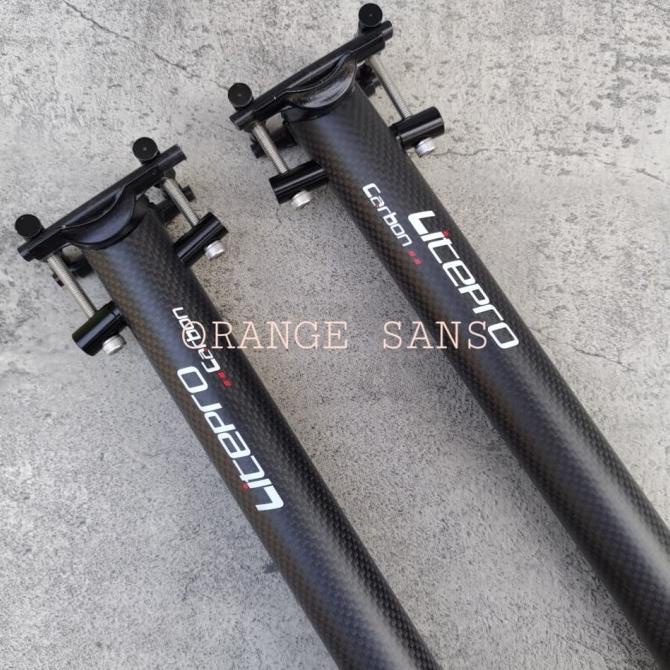 Litepro Seatpost Carbon Size 31.8Mm - Seatpost For Brompton - Seatpost