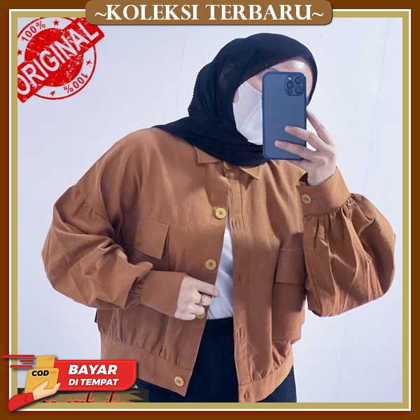 Oversize Linen Kemeja Wanita Jumbo / Kemeja Wanita Oversize/ Kemeja Wanita Lengan Panjang / Kemeja W