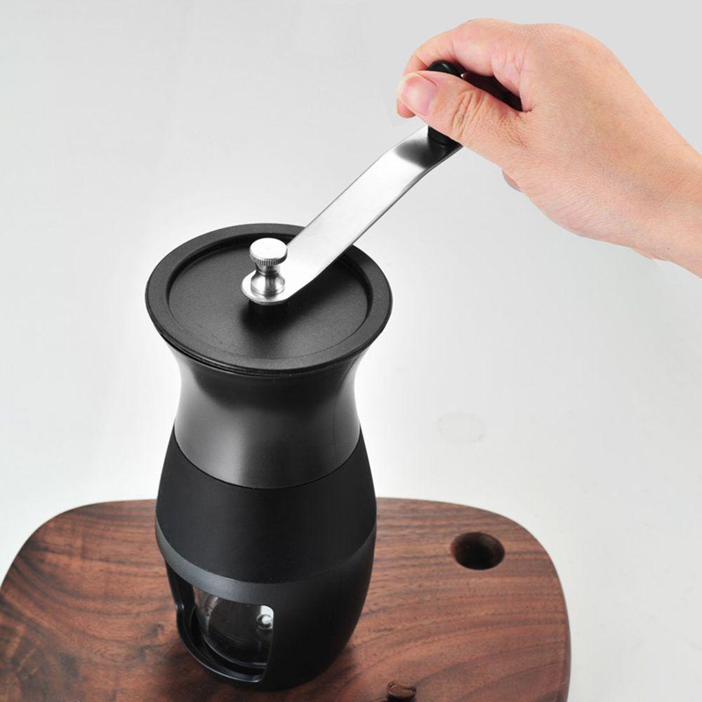 Solighter Penggiling Kopi Manual Alat Dapur Espresso Grinder Burr Grinders Adjustable Knob Setting