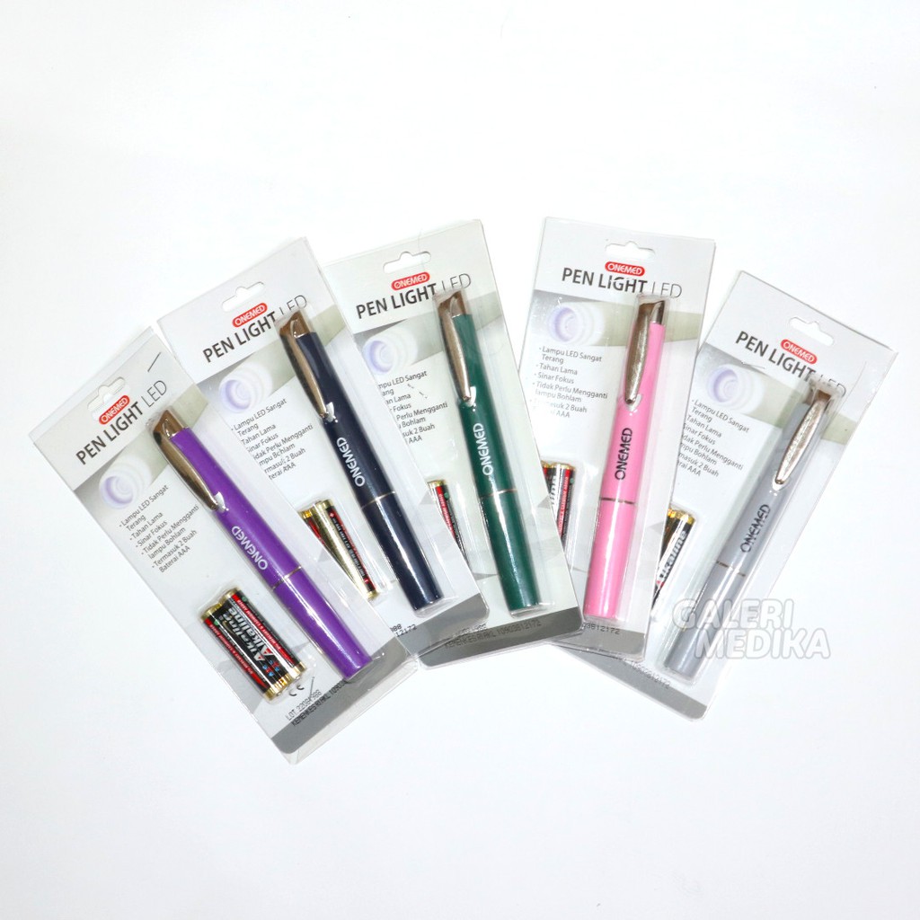 Penlight LED Onemed - FREE Baterai AAA 4 pcs