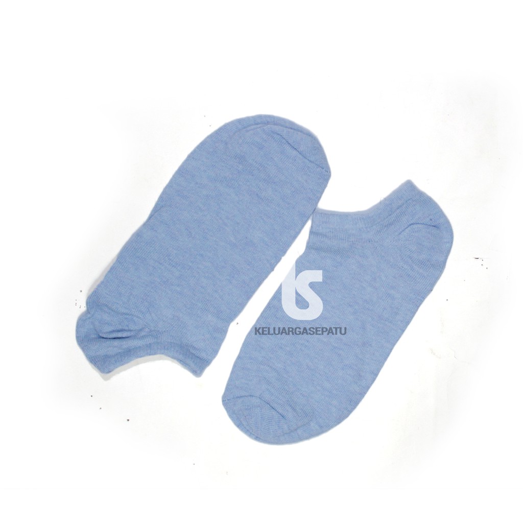 TERMURAH KAOS KAKI SOKA PENDEK SEMATA KAKI SPANDEK-BIRU MUDA