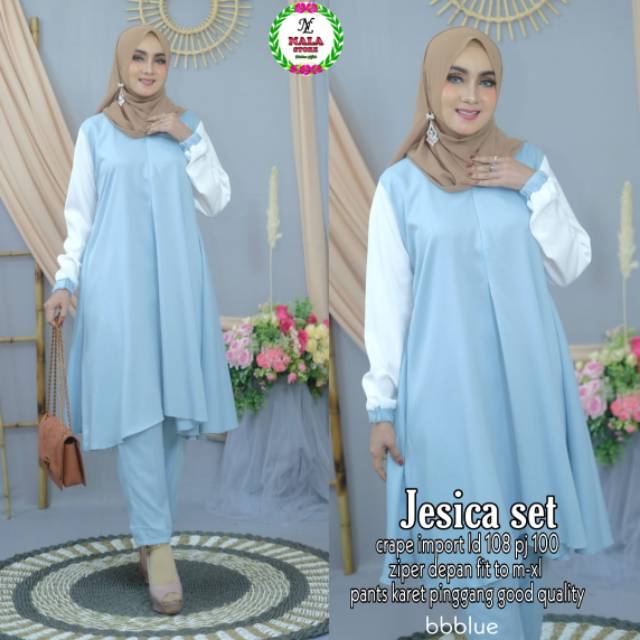 Jesica set/ setelan baju wanita
