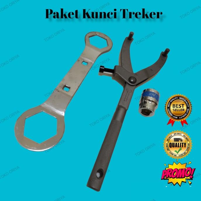 Kunci Treker Cvt Motor Matic + Kunci 39 X 41 Tebal + Shock 22