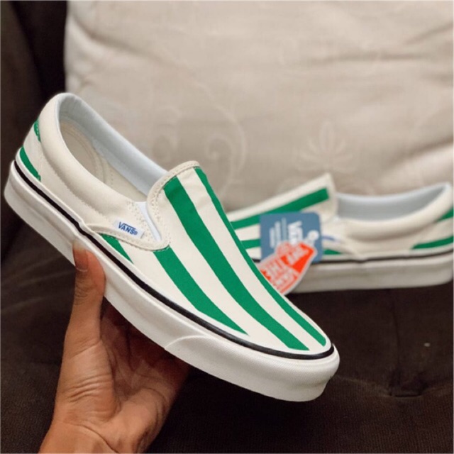 Vans Slip On Anaheim 98 DX Green Stripes