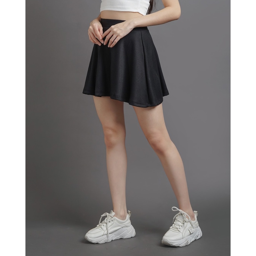 MODAVIE - CHERRY Mini Skirt Rok Pendek Rok Hitam Korean Style