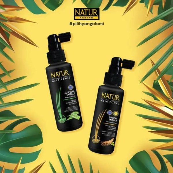 Natur Hair Tonic Aloe Vera Extract 90 Ml Penyubur Rambut